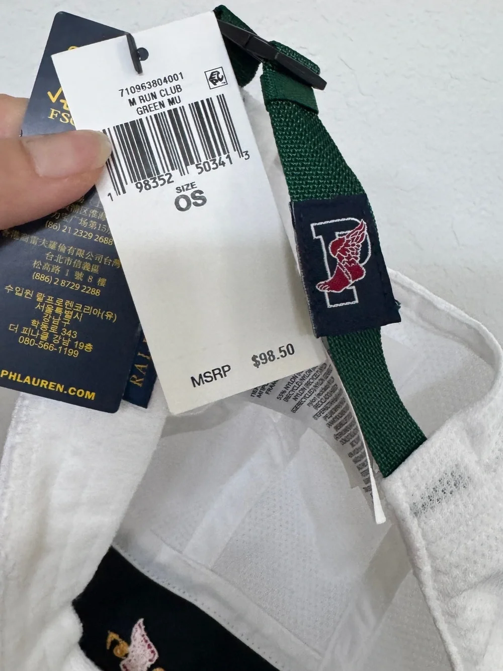 NWT polo Ralph Lauren running club Embroidered Ripstop & Mesh Cap NYC